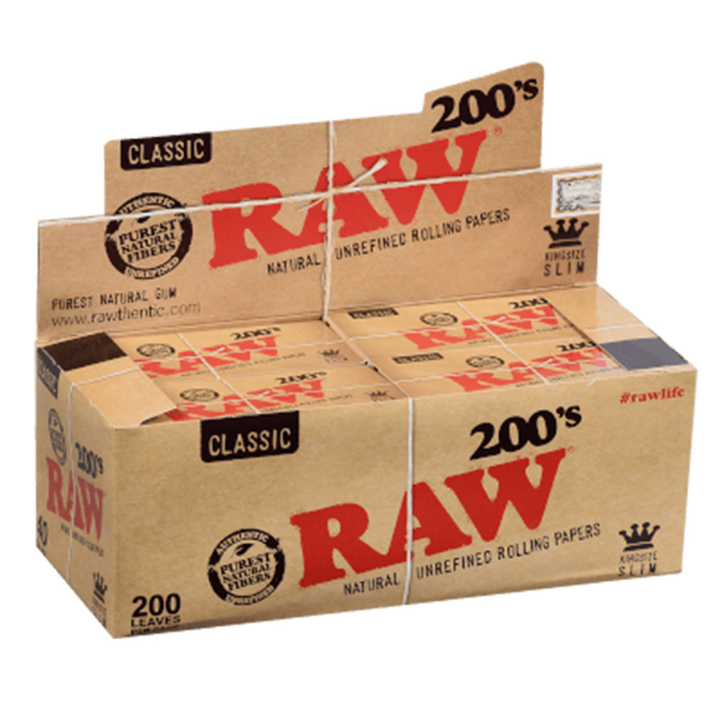 Raw Papers Classic King Size Slim 200 40 Ct Box